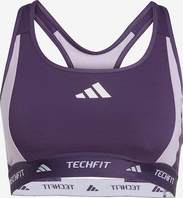 ADIDAS PERFORMANCE Бюстье Спортивный бюстгальтер в Лиловый: спереди