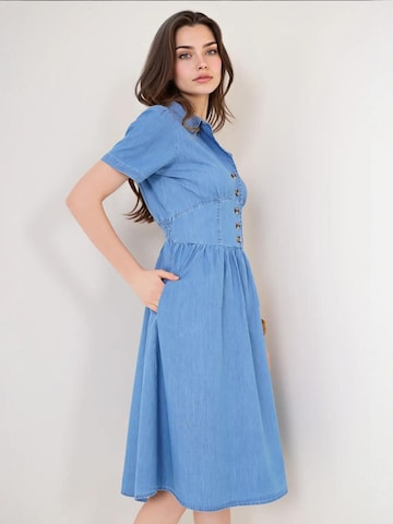 Bigdart Jurk 'Midi' in Blauw