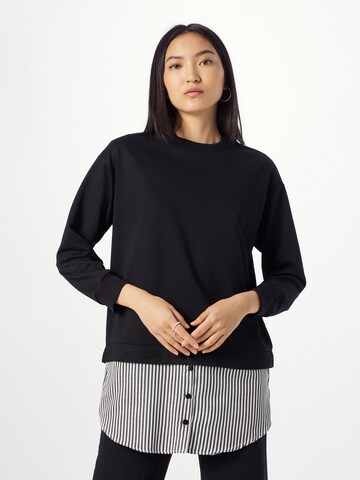 Trendyol Sweatshirt in Zwart: voorkant