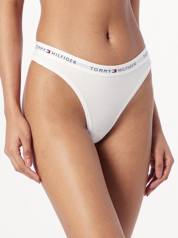 Tommy Hilfiger Underwear Thong in White: front