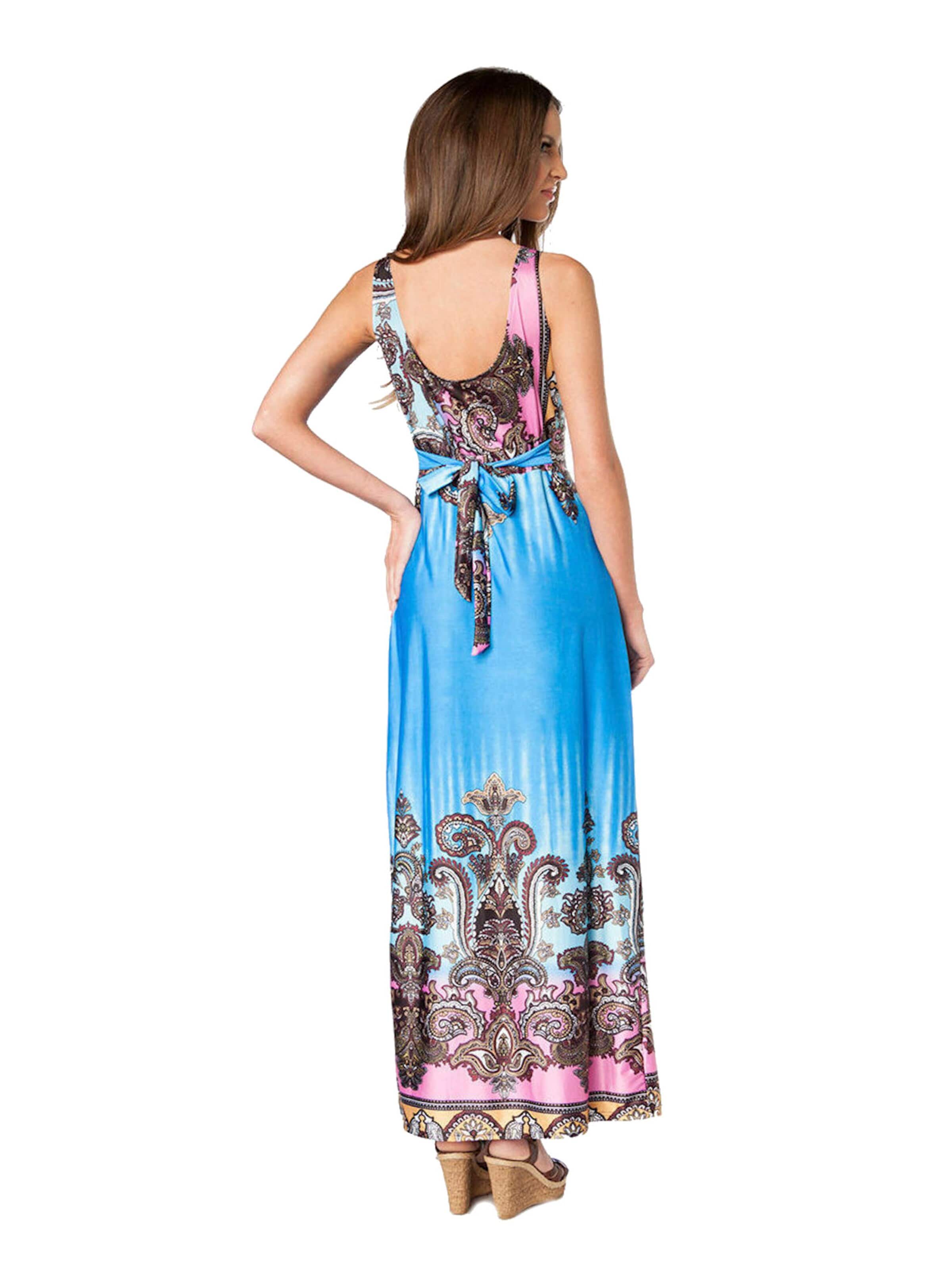 Tomshop24-7 Strandkleid 'Maxikleid Carina'‌‌‌‌‌‌‌‌‌‌ in Blau