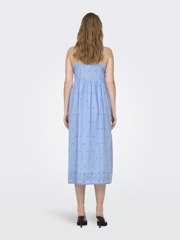 Only Maternity Blusenkleid in Blau