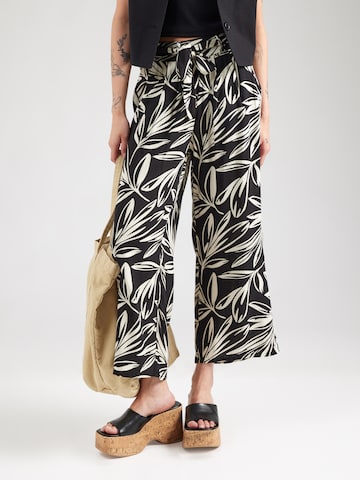 Hailys Wide leg Pleat-front trousers 'Ci44ra' in Black: front