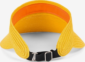 styleBREAKER Cap 'Papierstroh Visor Cap Einfarbig' in Yellow