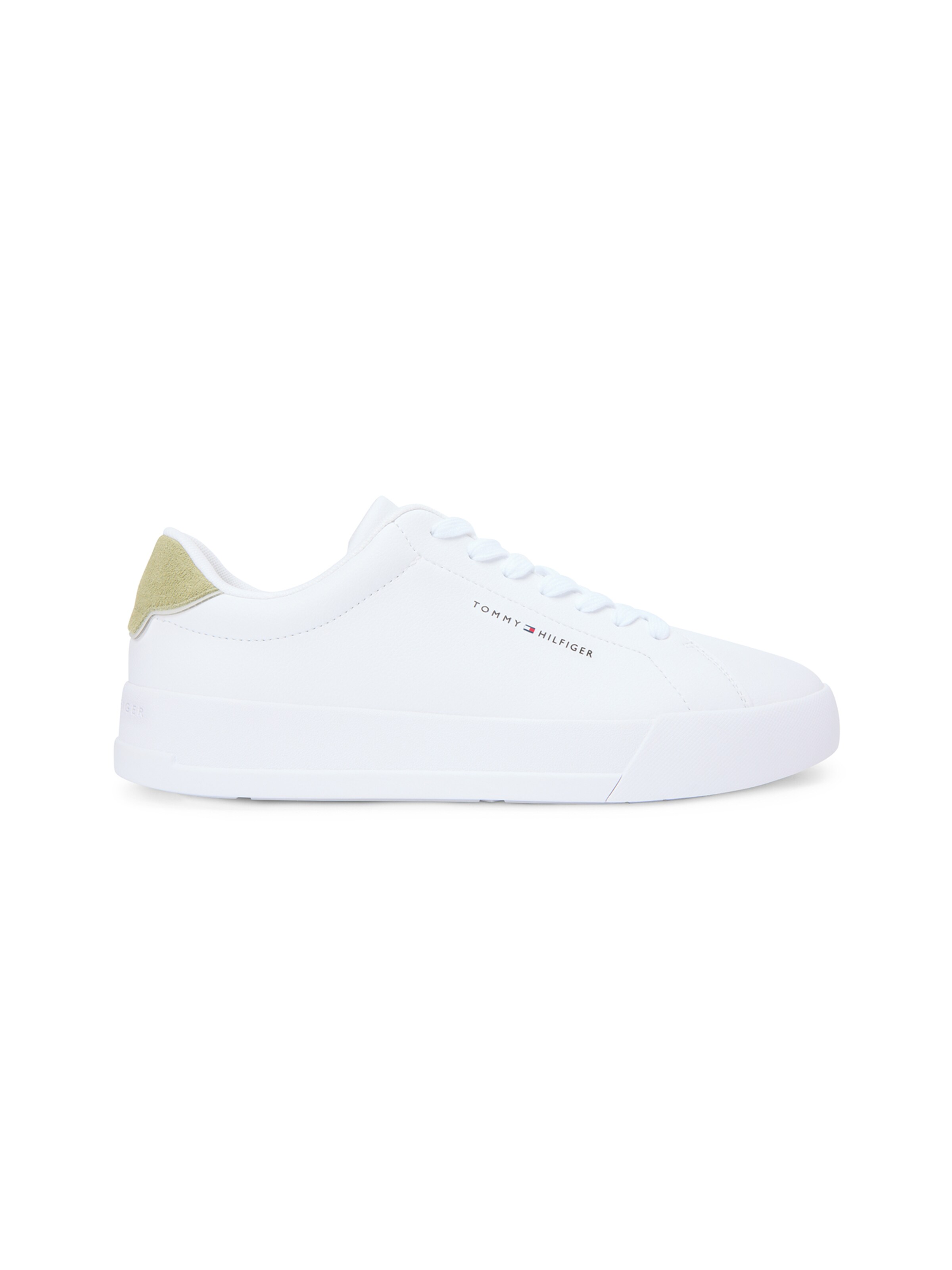 Baskets basses 'COURT  ESS' TOMMY HILFIGER en blanc
