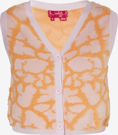 swirly Knit cardigan in Orange / Pink, Item view