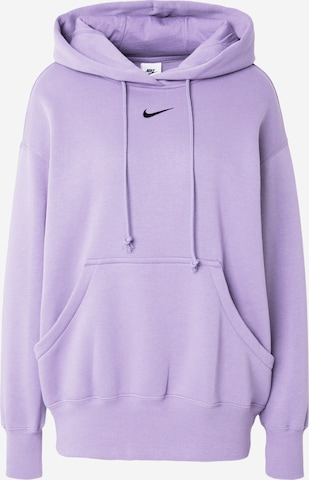 Nike Sportswear Sweatshirt 'Phoenix Fleece' in Purple: front