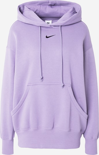 Nike Sportswear Sweatshirt 'Phoenix Fleece' i lila / svart, Produktvy