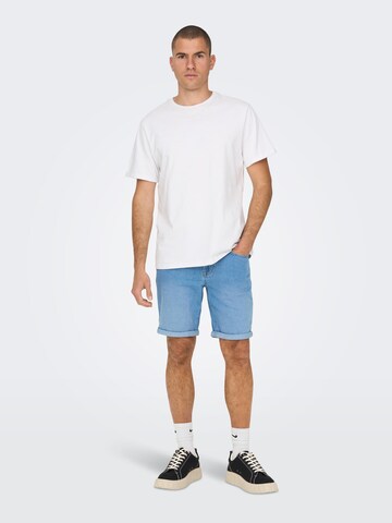 Only & Sons Regular Shorts in Blau