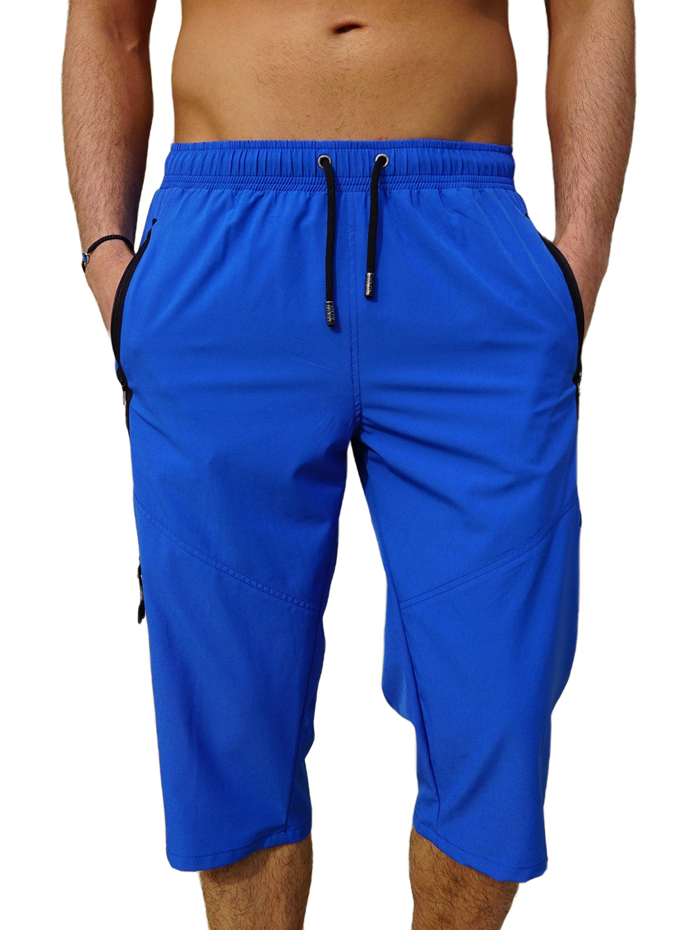 Regular Shorts de bain C&City en bleu : devant