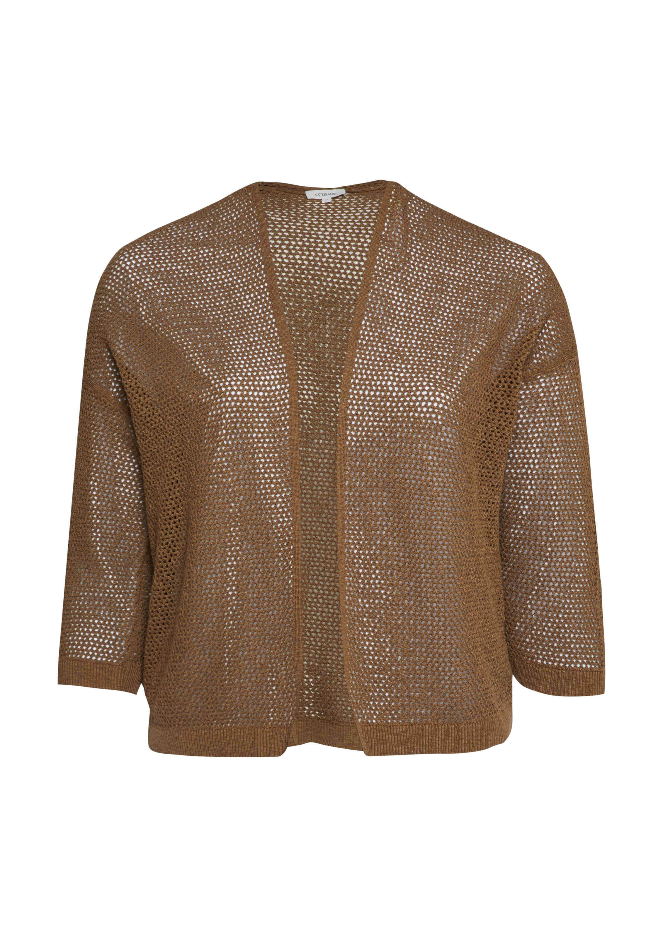 s.Oliver Knit cardigan in Brown: front