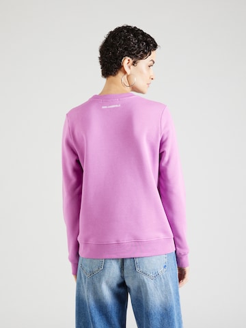 Karl Lagerfeld Sweatshirt 'Choupette' i lila