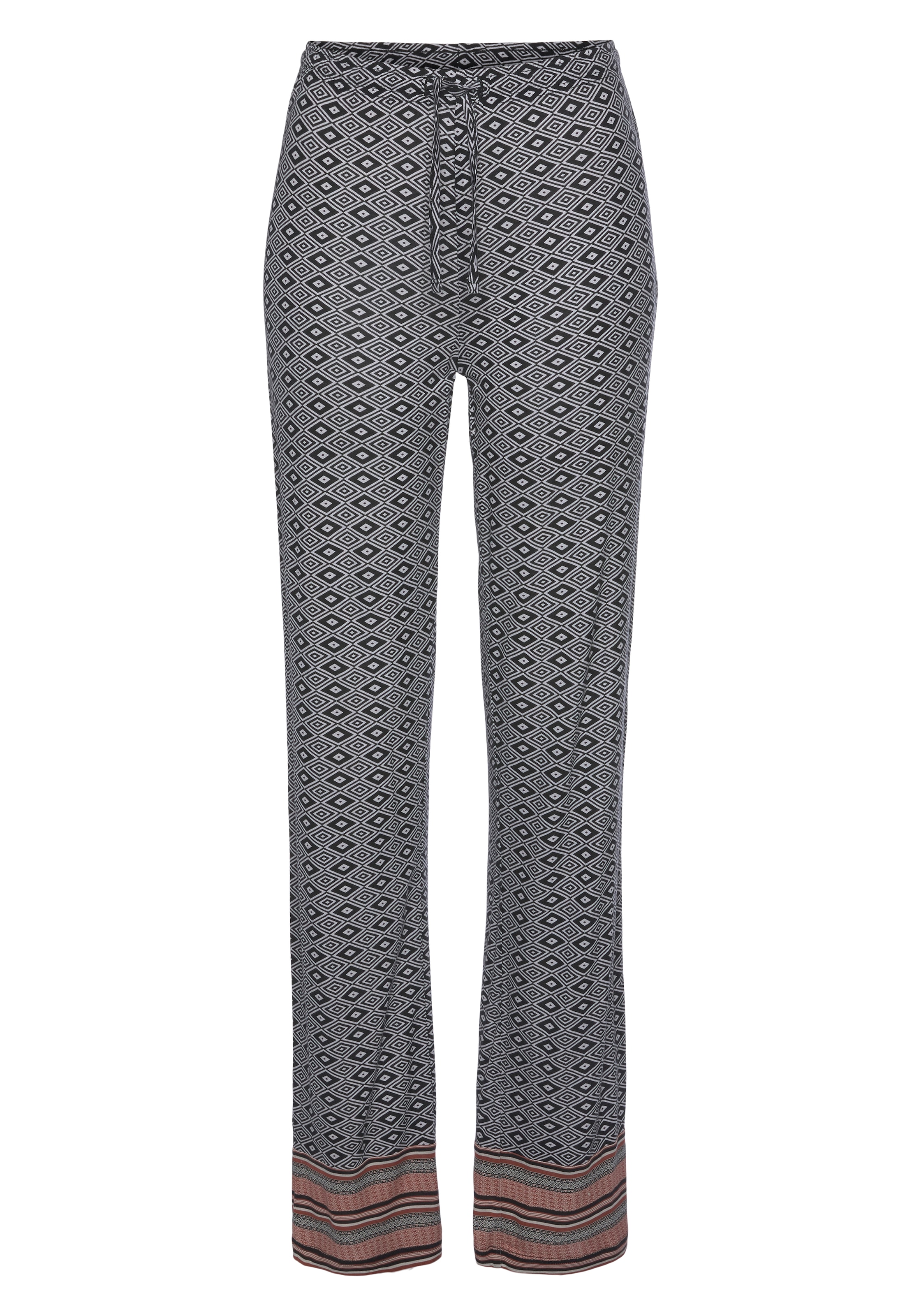 VIVANCE Παντελόνι πιτζάμας 'Dreams' σε μαύρο: μπροστά