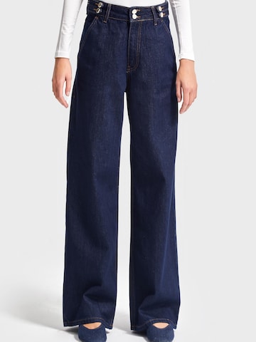 IT'S BASIC Wide leg Jeans in Blue
