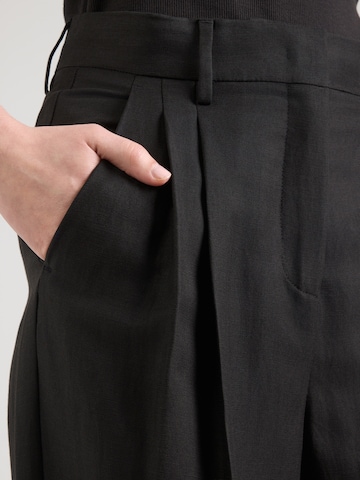 Weekend Max Mara Wide leg Pleat-front trousers 'VELIERO' in Black