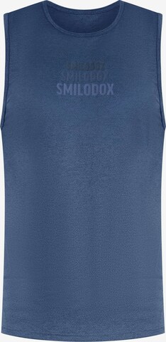 T-Shirt fonctionnel Smilodox en bleu : devant