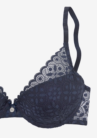 s.Oliver Push-up BH in Blauw