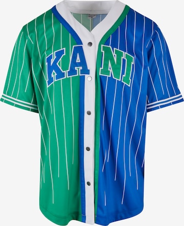 Karl Kani - Camiseta 'Serif' en azul: frente