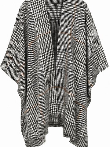 COLLEZIONE ALESSANDRO Oversized Scarf 'Hahnentritt' in Brown: front