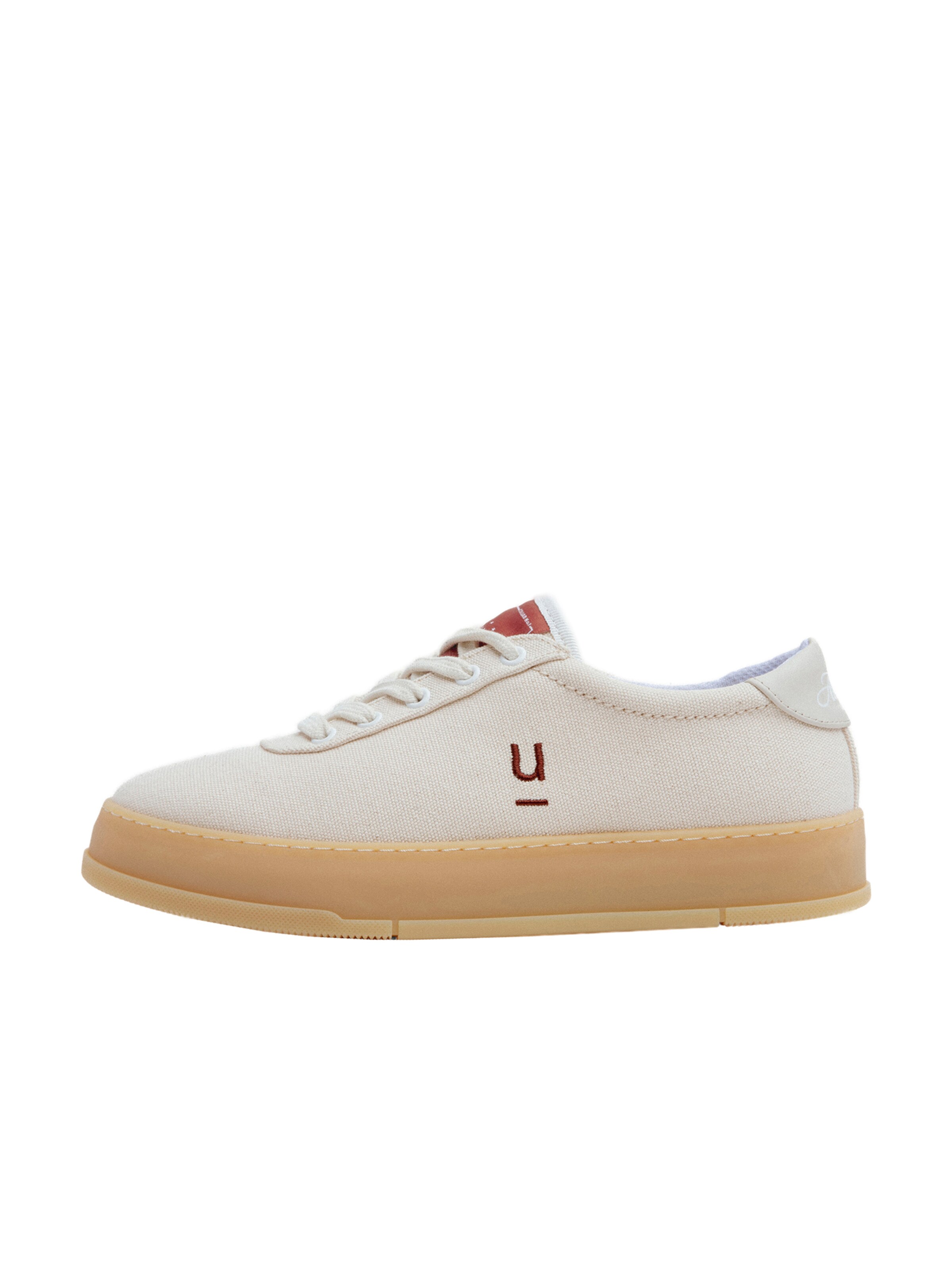 Algori Sneakers laag 'San Pietro' in Beige: voorkant