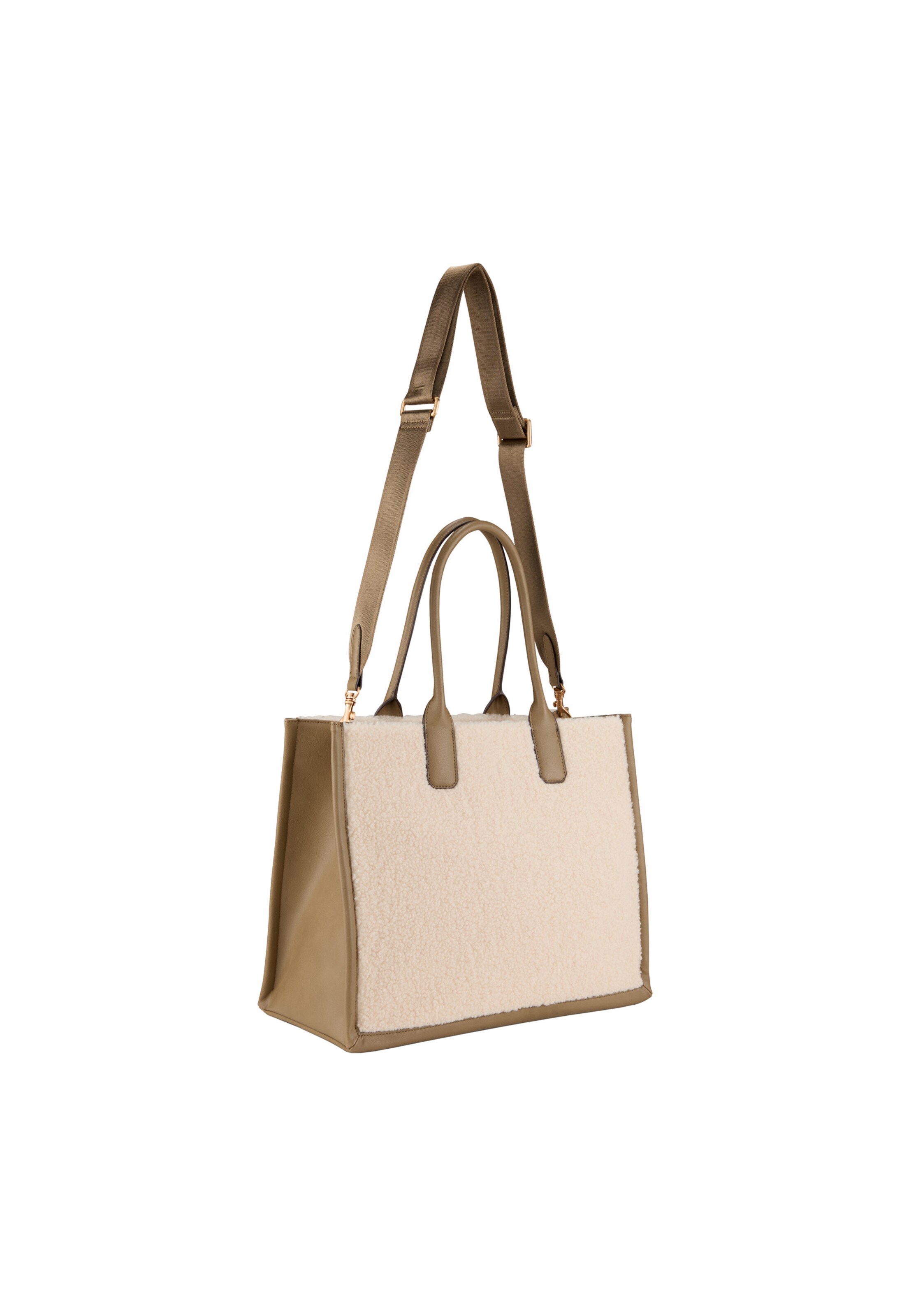 JOOP! Shopper 'Pezza Peluche Aurelia' in Beige
