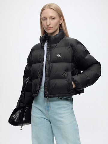 Geacă de primăvară-toamnă 'ESSENTIAL' de la Calvin Klein Jeans pe negru