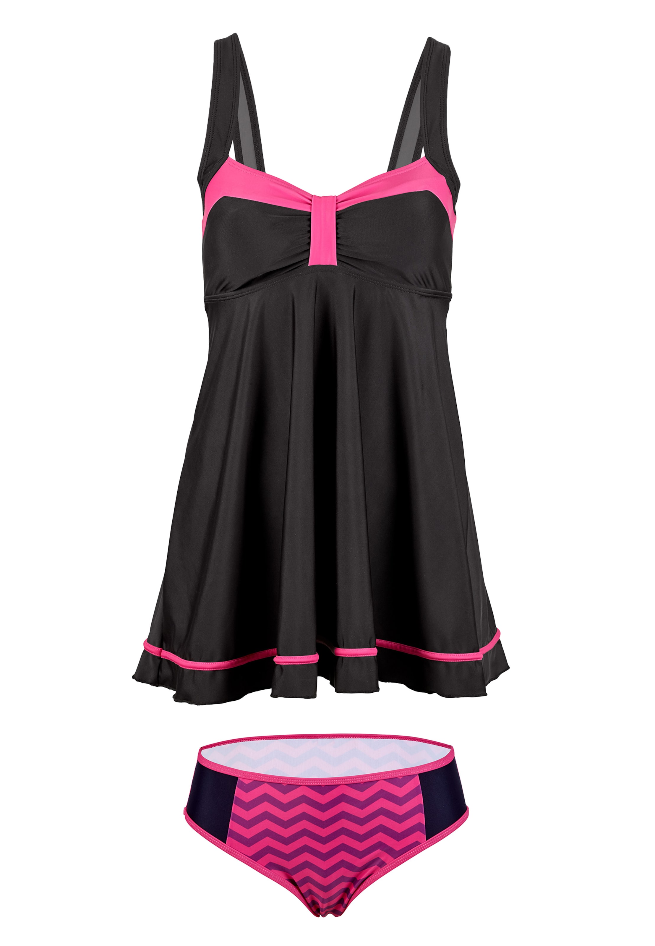 BECO the world of aquasports Tankini 'Zigzag' in Pink: Vorderseite