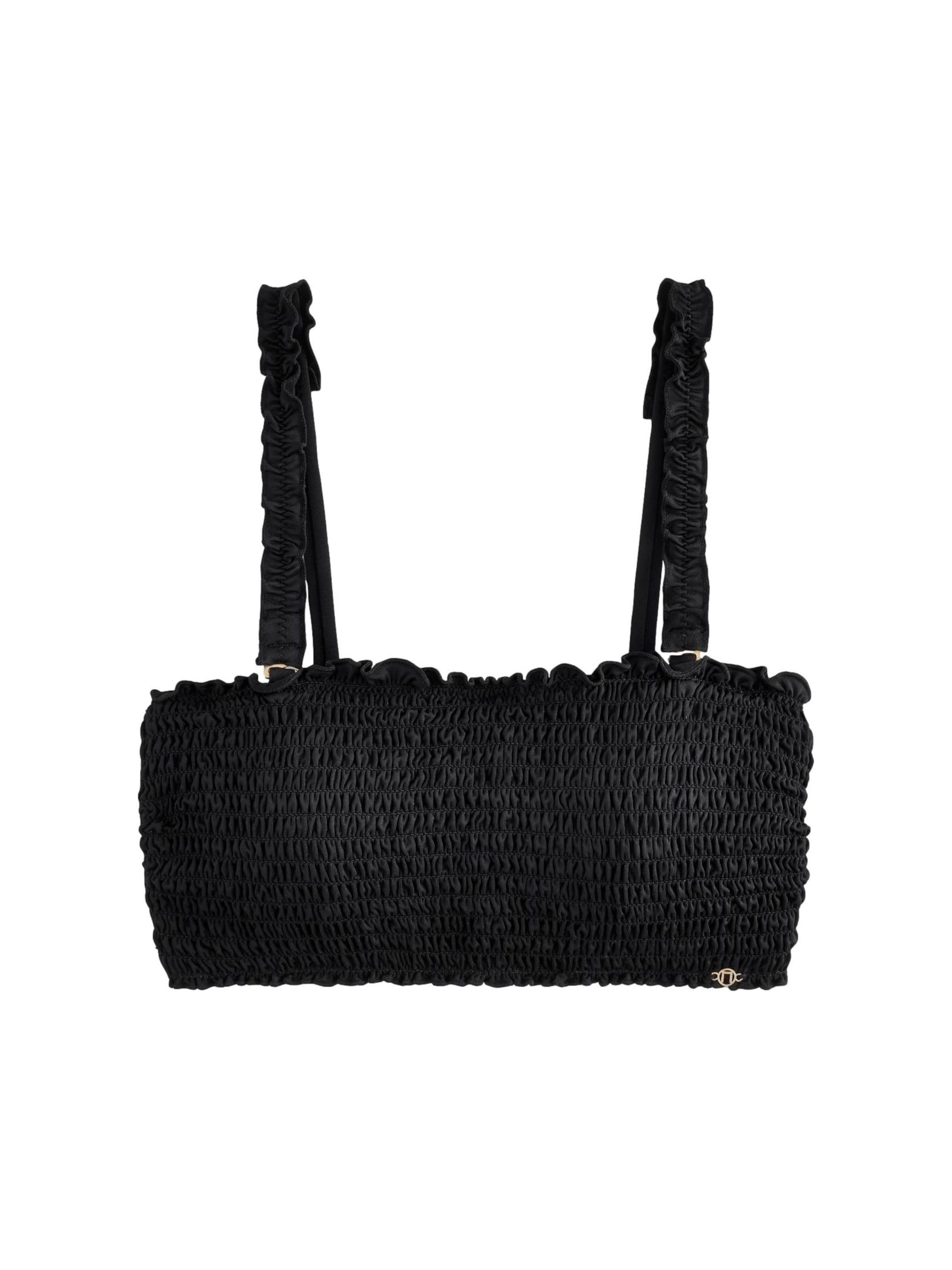 Next Сутиен бандо Горнище на бански в черно: отпред