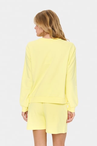 SAINT TROPEZ Sweatshirt 'Lolena' in Geel