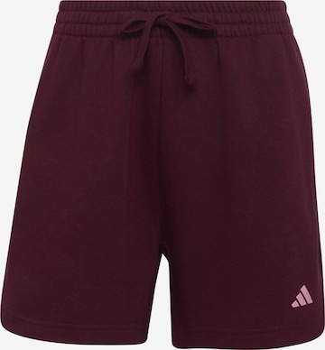 Loosefit Pantalon de sport 'Studio' ADIDAS SPORTSWEAR en rouge : devant