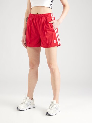 ADIDAS ORIGINALS Loose fit Trousers 'Firebird' in Red: front