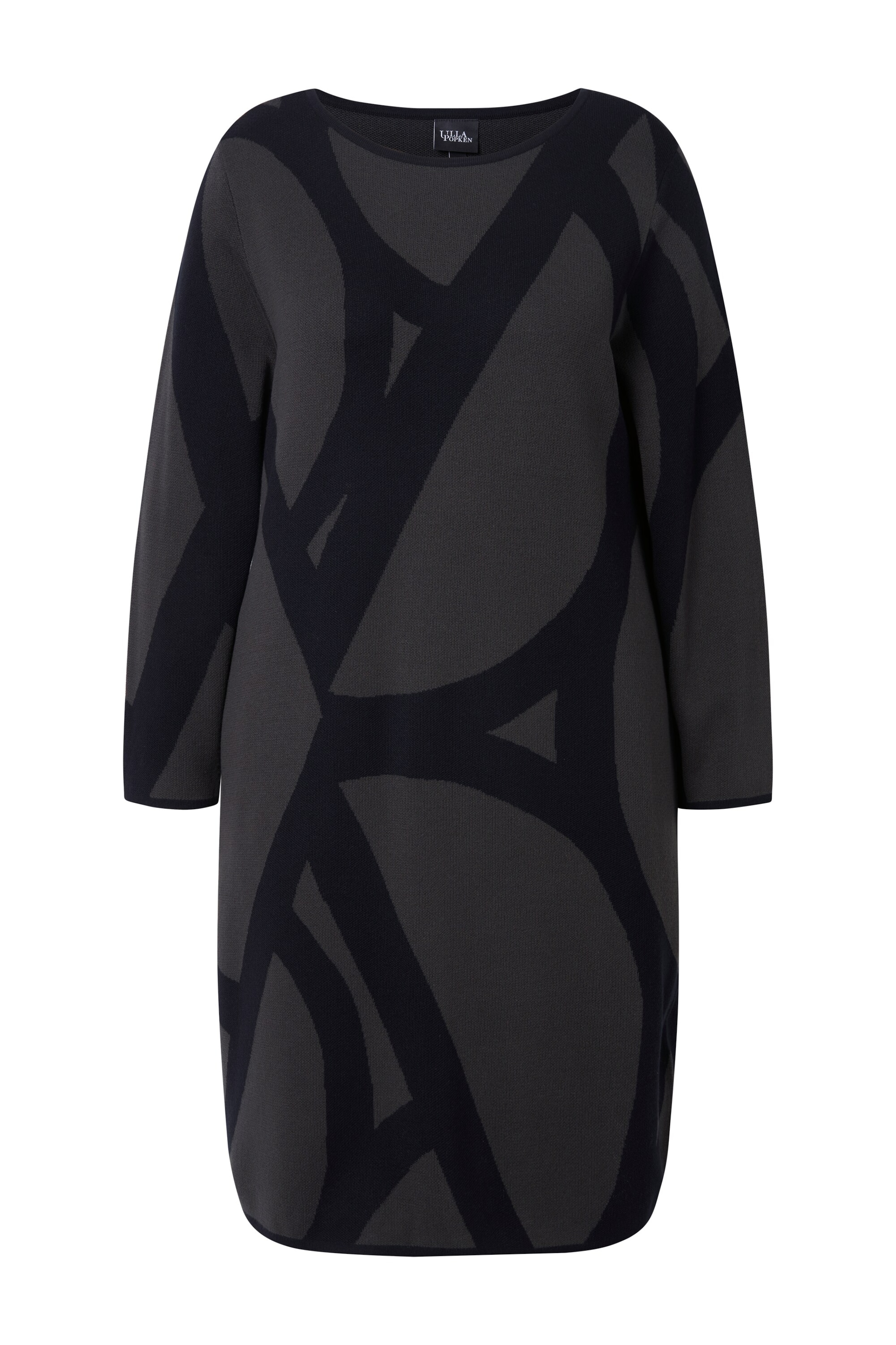 Ulla Popken Kleid in Grau: Vorderseite