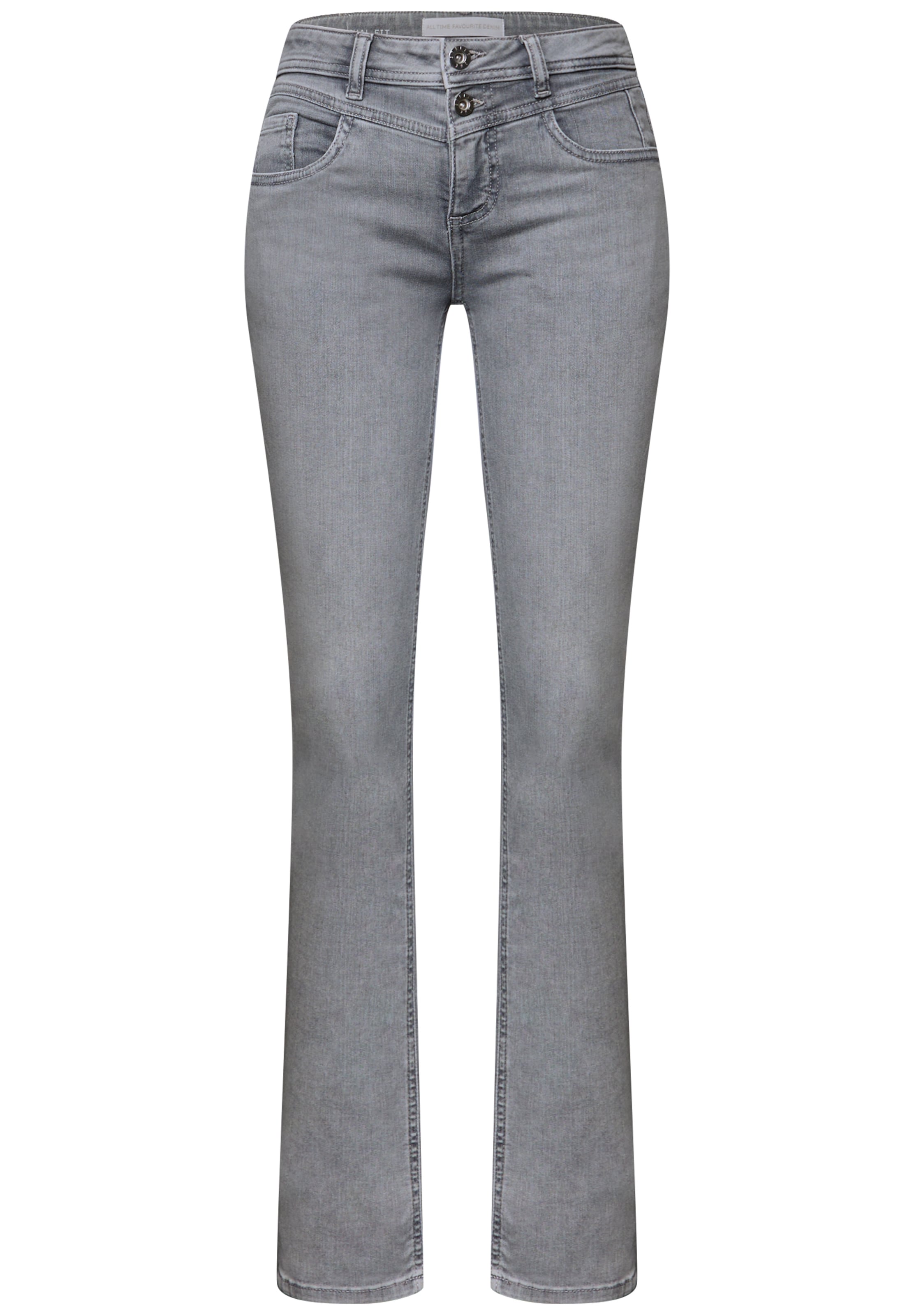 STREET ONE Slim fit Jeans in Grey: front