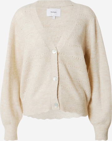 NÜMPH Cardigan 'JINKY' i beige: forside