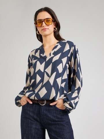 Sublevel Blouse in Blue: front