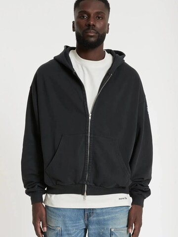 YSPT Studio Zip-Up Hoodie 'CHALLENGER' in Black: front