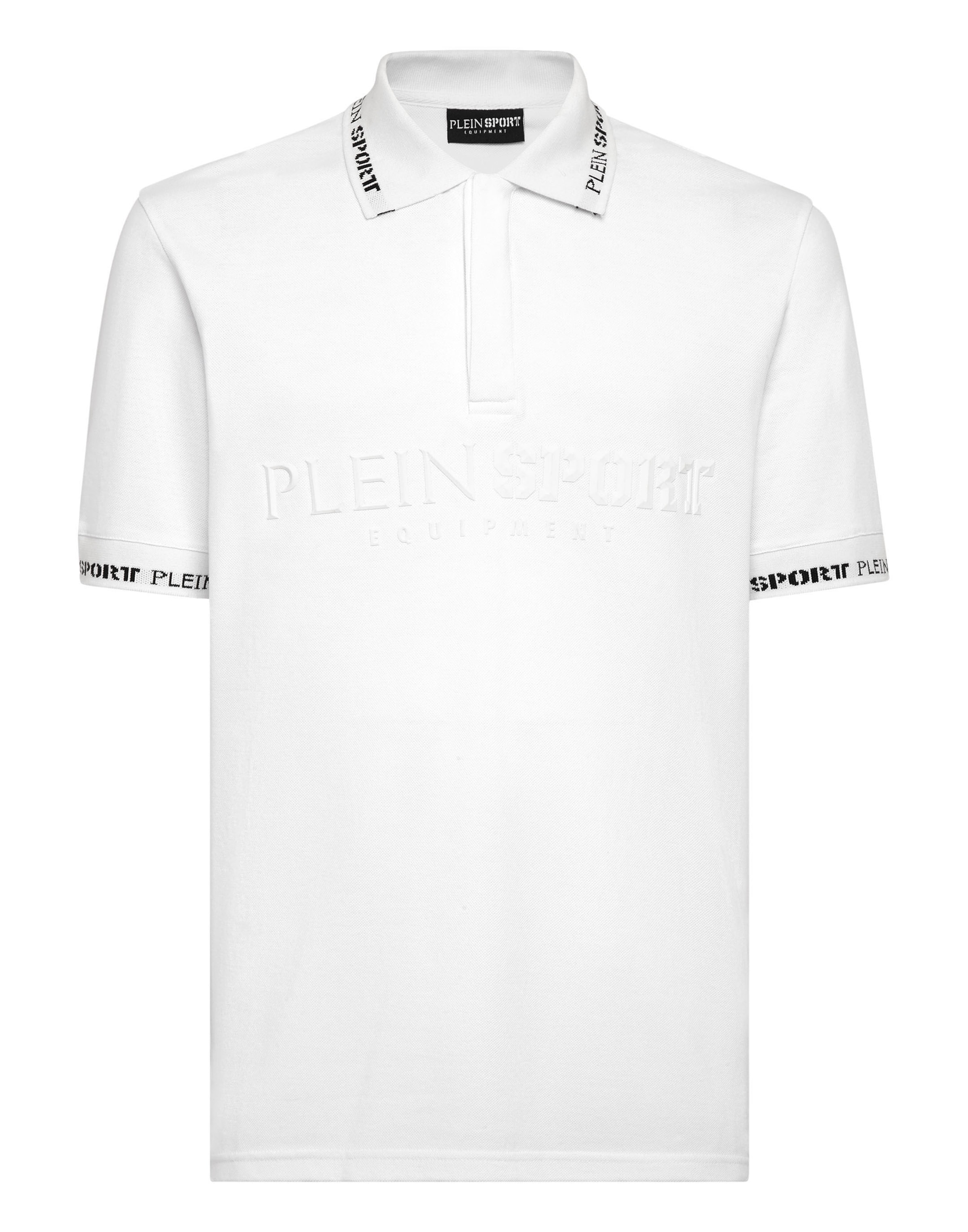 Plein Sport Poloshirt in schwarz / weiß, Produktansicht