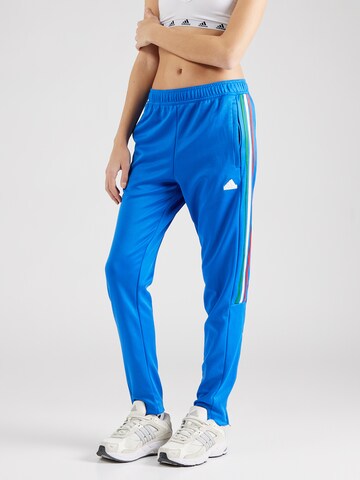 ADIDAS SPORTSWEAR Tapered Sports trousers 'Tiro' in Blue: front