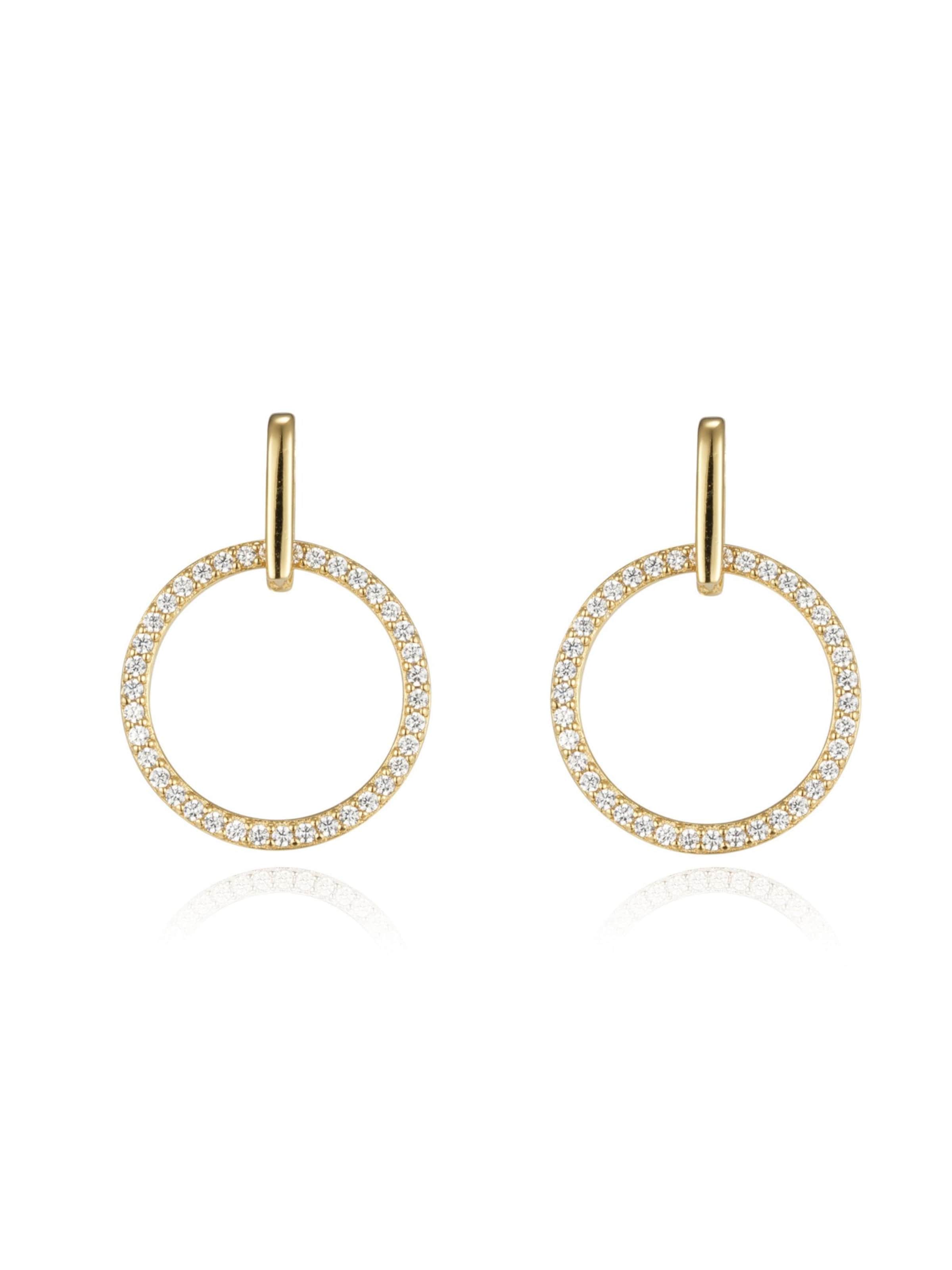 Kamiko Oorbellen 'VALERIA' in Goud: voorkant