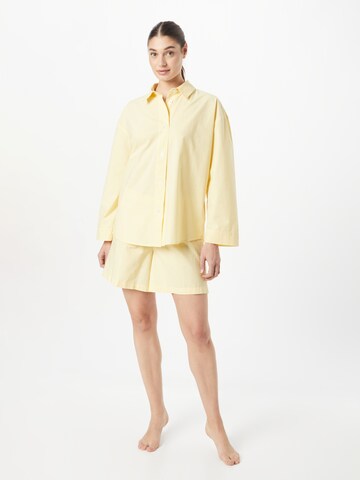 BeckSöndergaard Short Pajama Set in Yellow: front