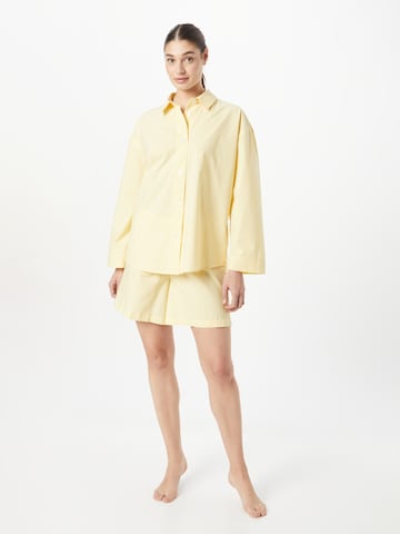 BeckSöndergaard Pyjamashortsit värissä keltainen: edessä