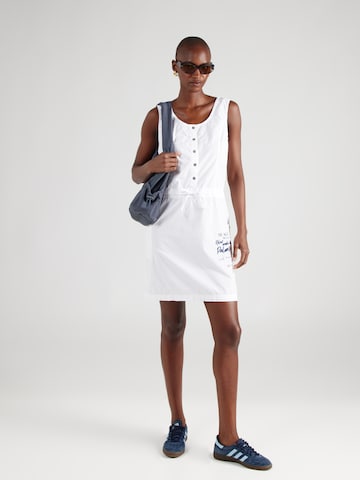 Soccx - Vestido de verano en blanco: frente