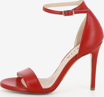 Sandales à lanières 'EVA' EVITA en rouge : devant