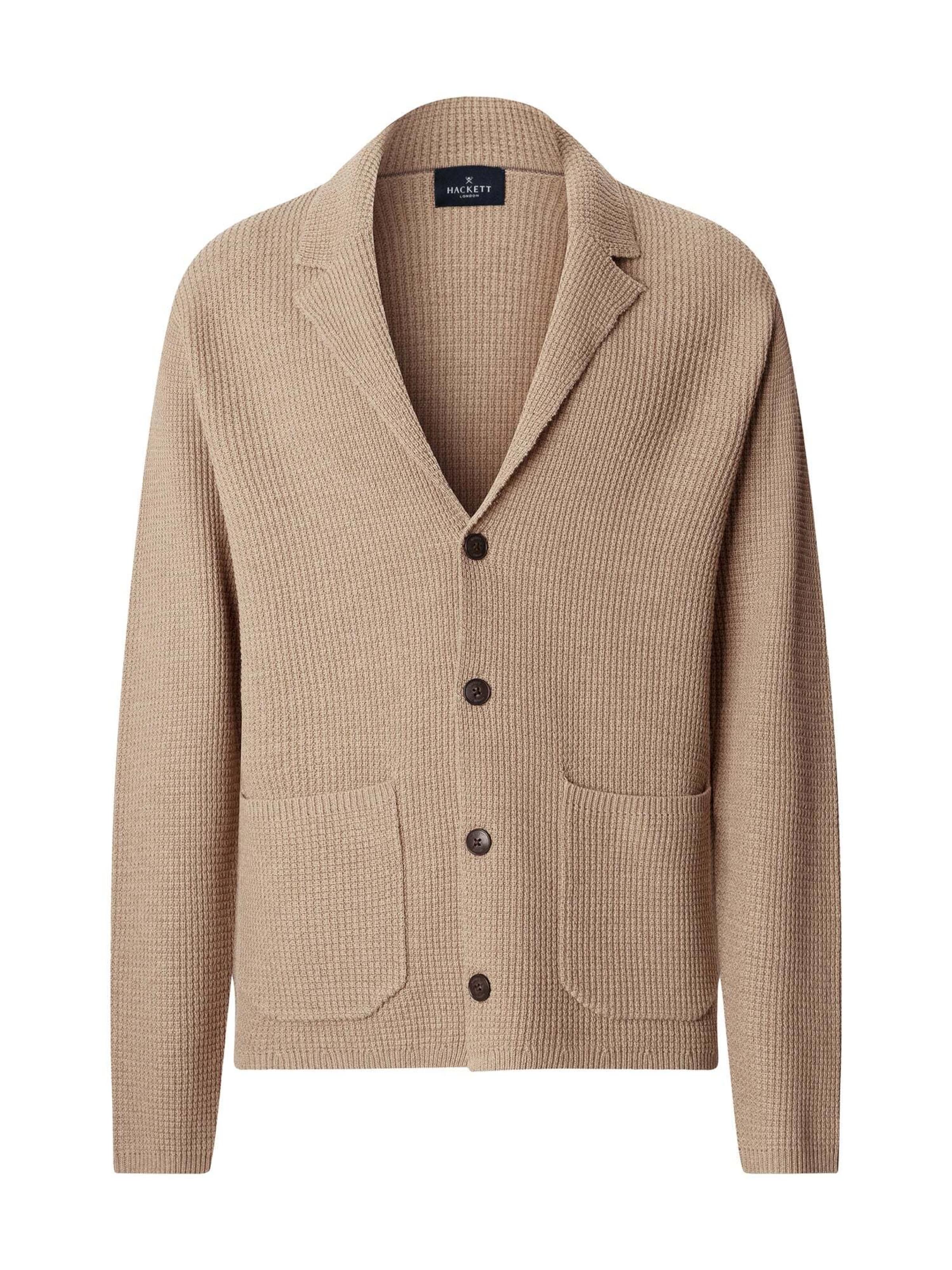Giacchetta di Hackett London in beige: frontale