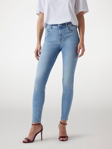GUESS Skinny Jeans 'Shape Up' in Blue: front