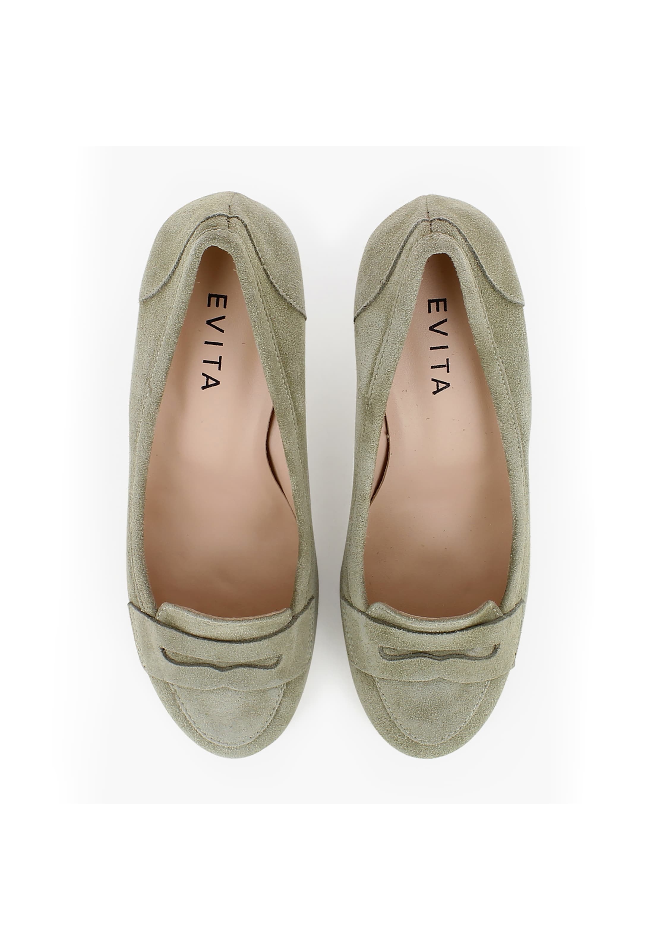 Escarpins 'MARIA' EVITA en vert