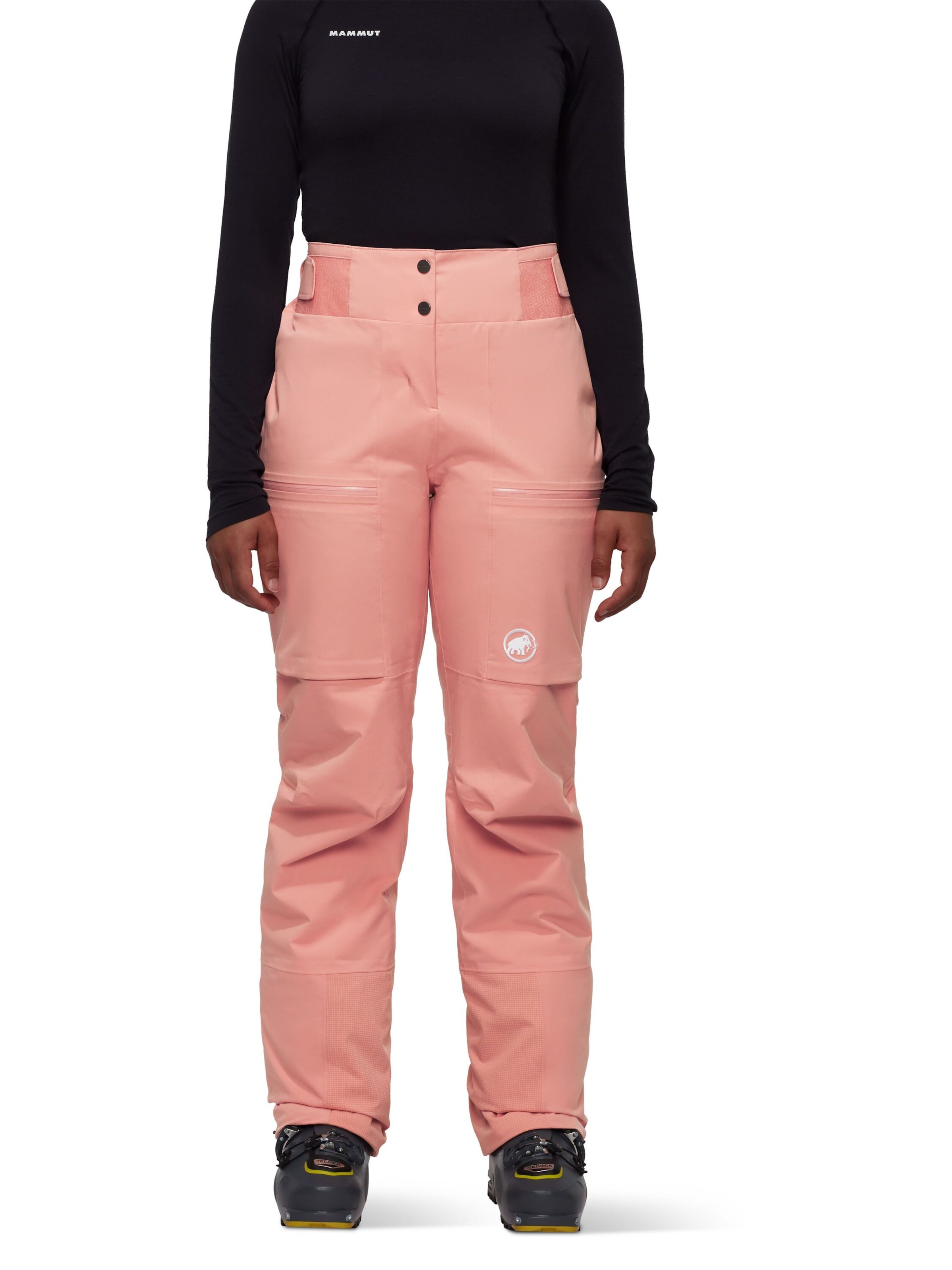 MAMMUT Regular Outdoor Pants in Pink: front