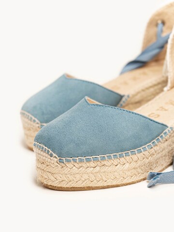Alhamas - Sandalias 'Alpargata Cuña 6 cm' en azul