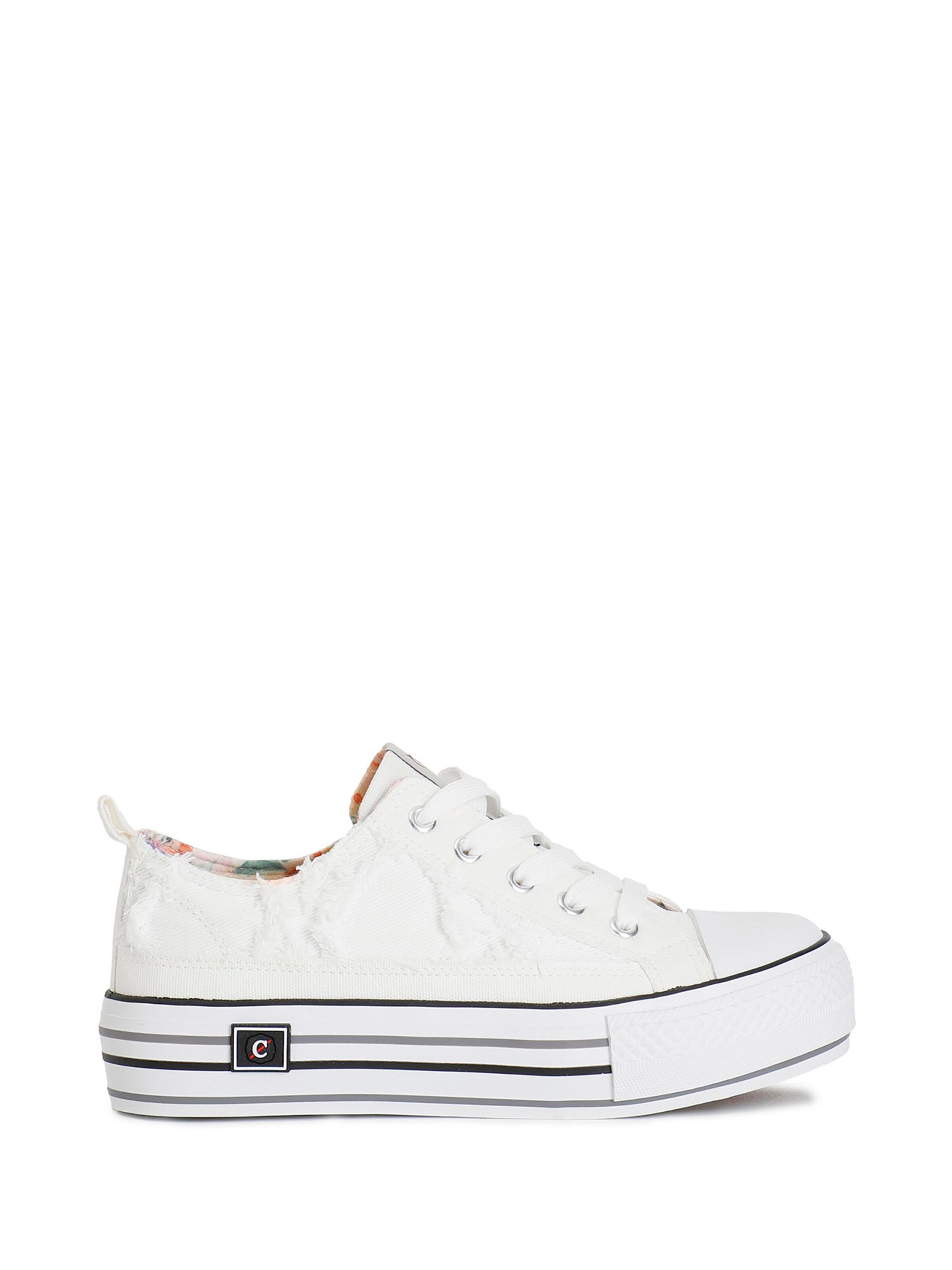 Baskets basses CAFè NOIR en blanc