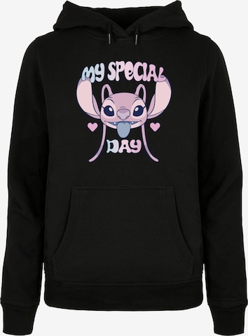 Sweat-shirt 'Lilo and Stitch - Special Day' ABSOLUTE CULT en noir : devant